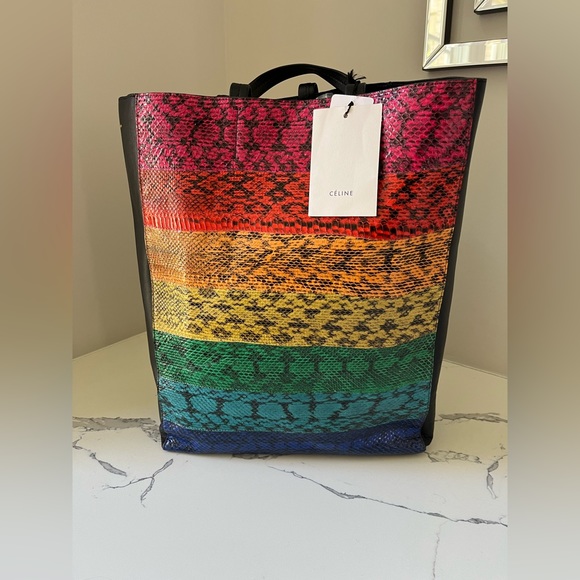 BRAND NEW CELINE RAINBOW TOTE BAG - Picture 9 of 10